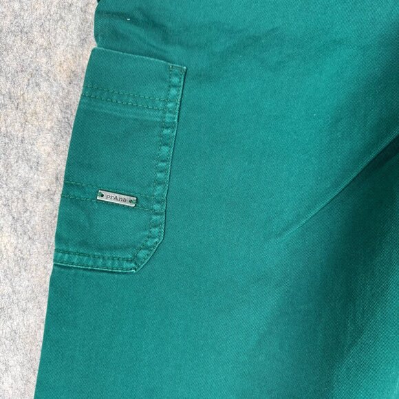 Prana Green Sancho Pant Green Size 6 Organic Cotton Stretch - Picture 10 of 11